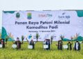 Panen Raya di Karawang Tunjukkan Keberhasilan Petani Milenial