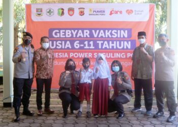 PT Indonesia Power Gelar Vaksinasi Ratusan Siswa SD