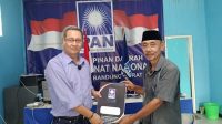 Mantan birokrat KBB, Asep Ilyas, saat mendaftar menjadi Balon Bupati KBB melalui PAN. Foto/Istimewa