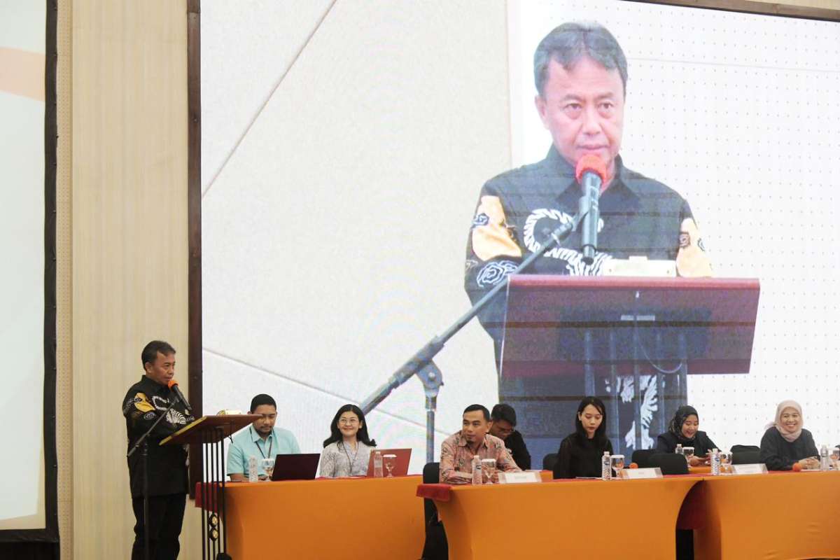 Sekda Jabar, Herman Suryatman, saat hadiri rilis berita BPS. Foto/Istimewa