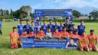 Dua tim diabadikan sebelum berlaga di Kejurda KU 14 PSSI KBB. Foto/Istimewa