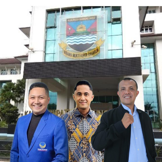 Tiga balon Bupati KBB yang siap bertarung di Pilkada KBB 2024, foto kiri Rian Firmansyah, tengah Hengki Kurniawan, dan kanan Aas Mohamad Asor. Foto/Istimewa
