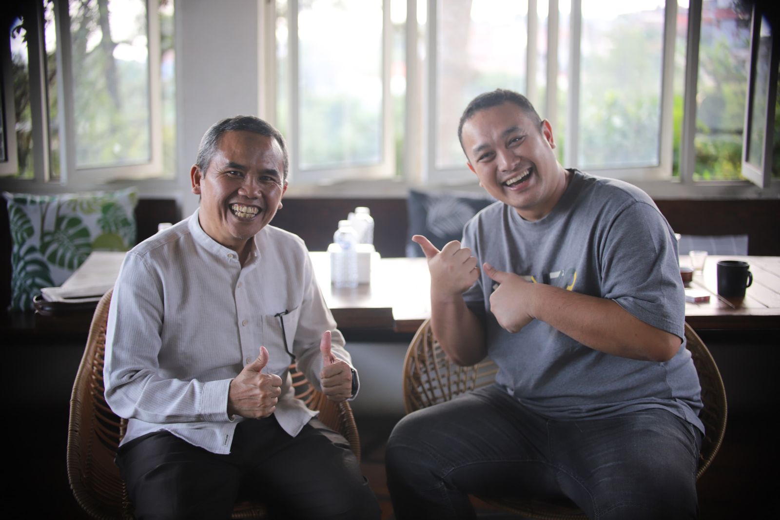 Balon Bupat, Didik AT dan balon Wakil Bupati KBB, Gilang Dirga yang akan turun di Pilkada KBB 2024. Foto/Istimewa