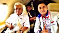 Mantan Menko Perekonomian era Presiden SBY, Hatta Rajasa dan Mantan Bupati KBB, Hengki Kurniawan. Foto/Istimewa